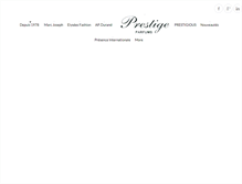 Tablet Screenshot of prestigeparfums.com